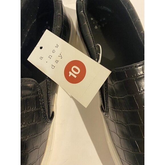Women's Bibi Shoes Sneakers A New Day Black size 10 New - Picture 4 of 11